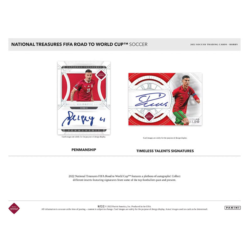 2022 Panini National Treasures FIFA Road To World Cup Soccer FOTL 4 Box Case