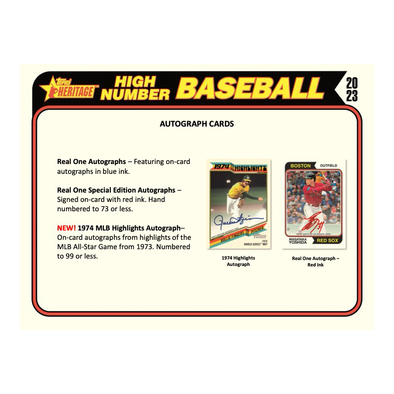 2023 Topps Heritage High Number Baseball Hobby Box