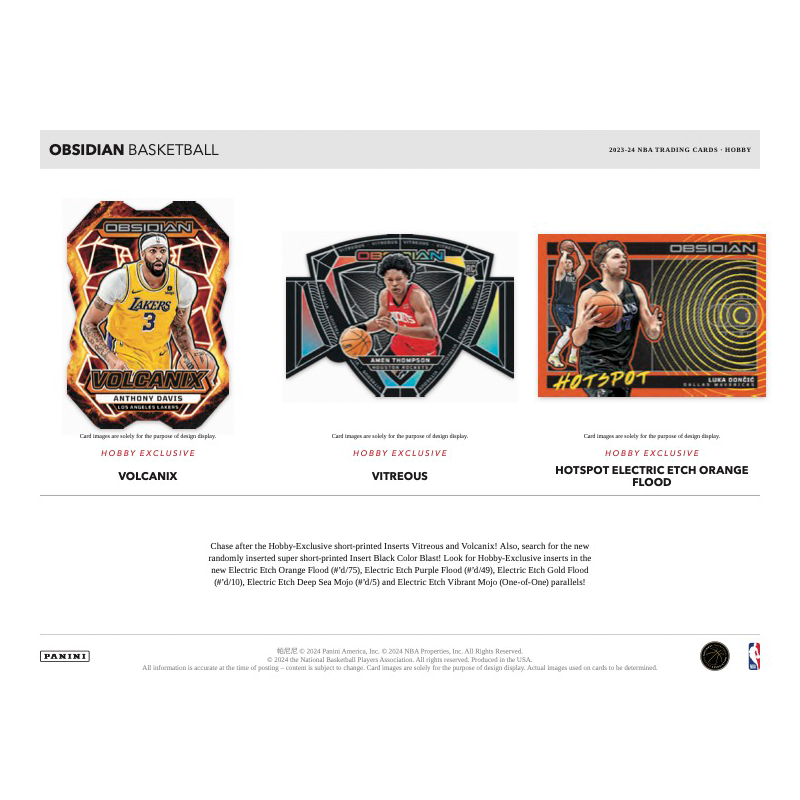 2023/24 Panini Obsidian Basketball Hobby Box