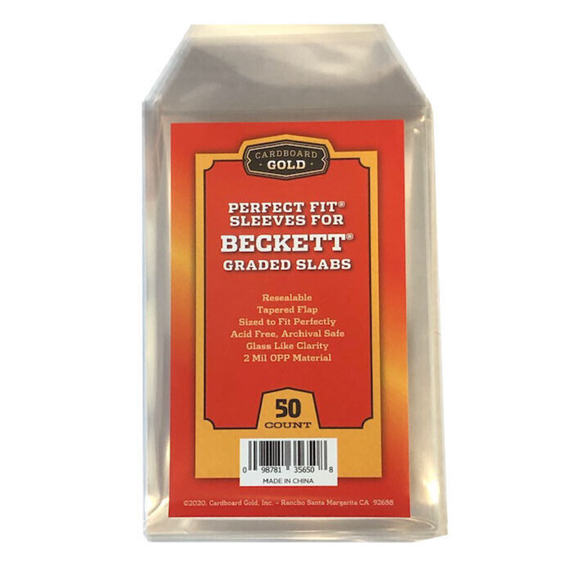 Cardboard Gold Perfect Fit Sleeves for BGS Slabs (50ct)