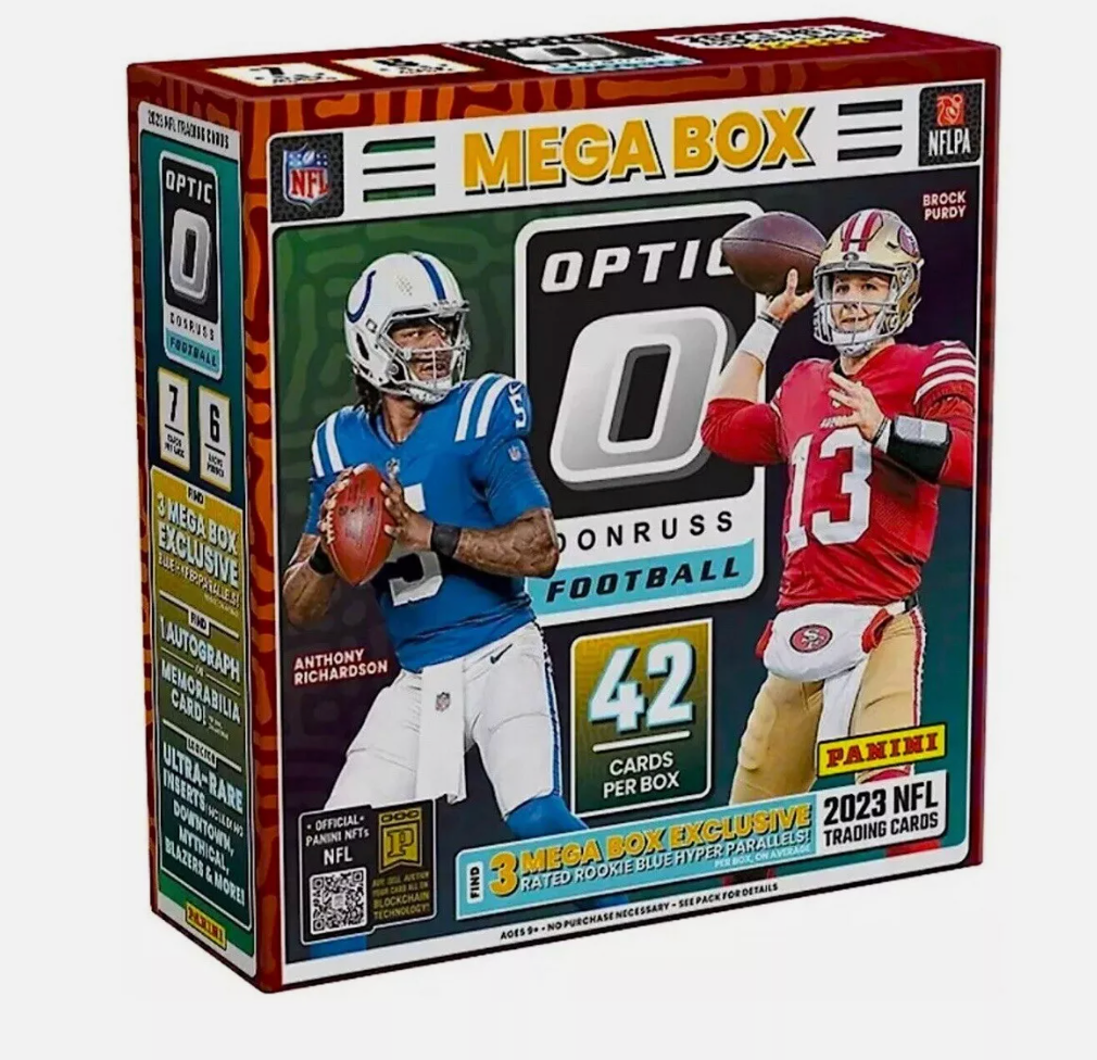 2023 Panini Donruss Optic Football Mega Box (Blue Hyper)