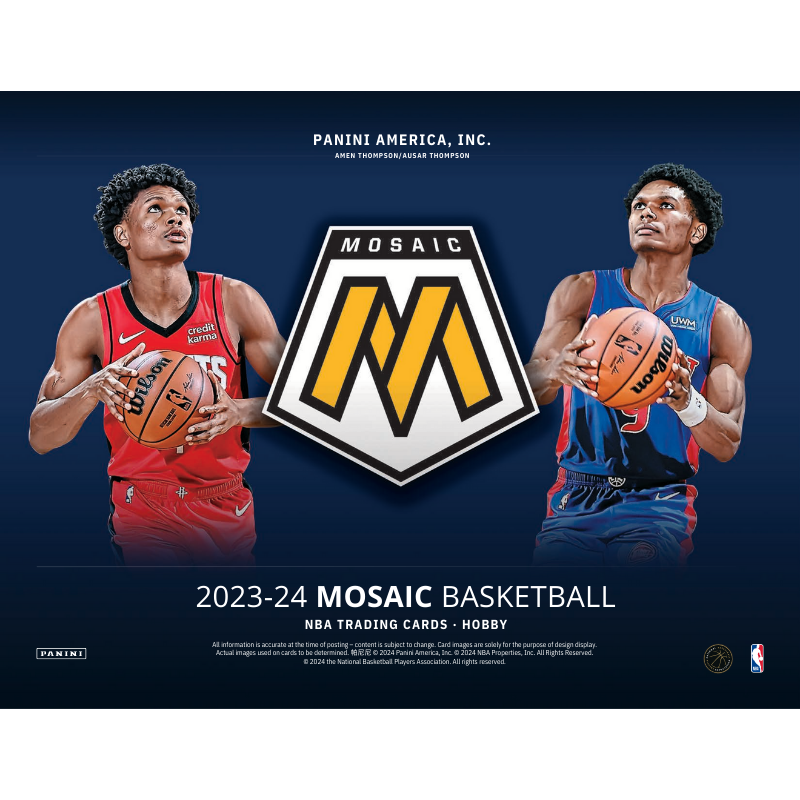 2023/24 Panini Mosaic Basketball Hobby 12 Box Case