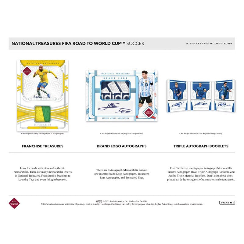 2022 Panini National Treasures FIFA Road To World Cup Soccer FOTL 4 Box Case