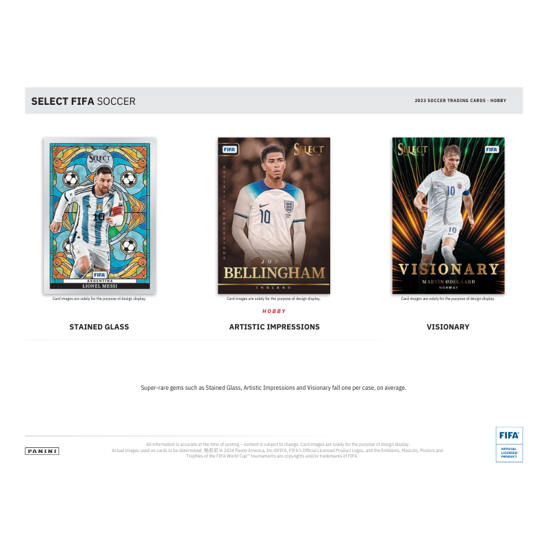 2023/24 Panini Select FIFA Soccer Hobby 12 Box Case
