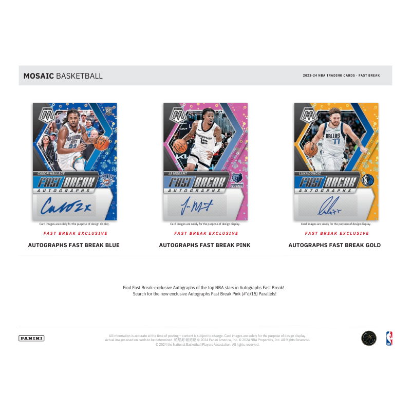2023/24 Panini Mosaic Basketball Fast Break Box