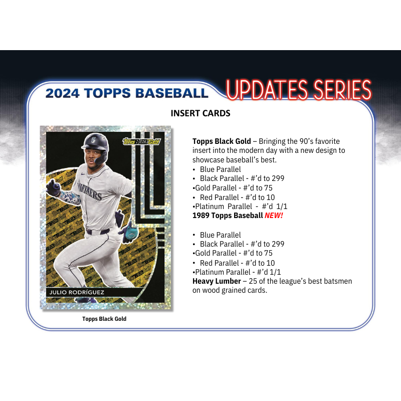2024 Topps Update Series Baseball Jumbo 6 Box Case