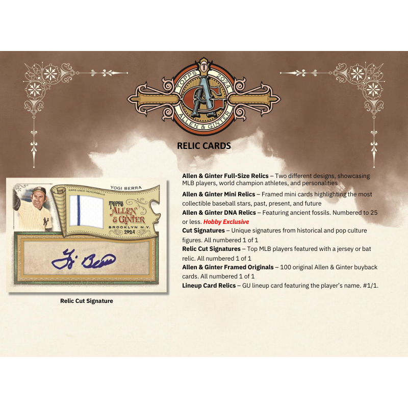 2024 Topps Allen and Ginter Baseball Hobby Box