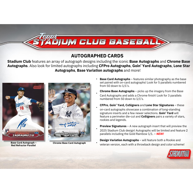 2024 Topps Stadium Club Baseball Hobby 16 Box Case