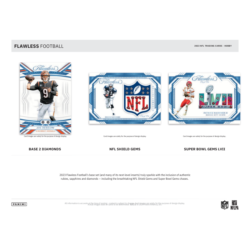 2023 Panini Flawless Football Hobby 2 Box Case
