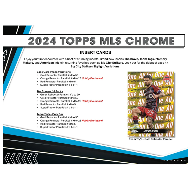 2024 Topps Chrome MLS Hobby Box