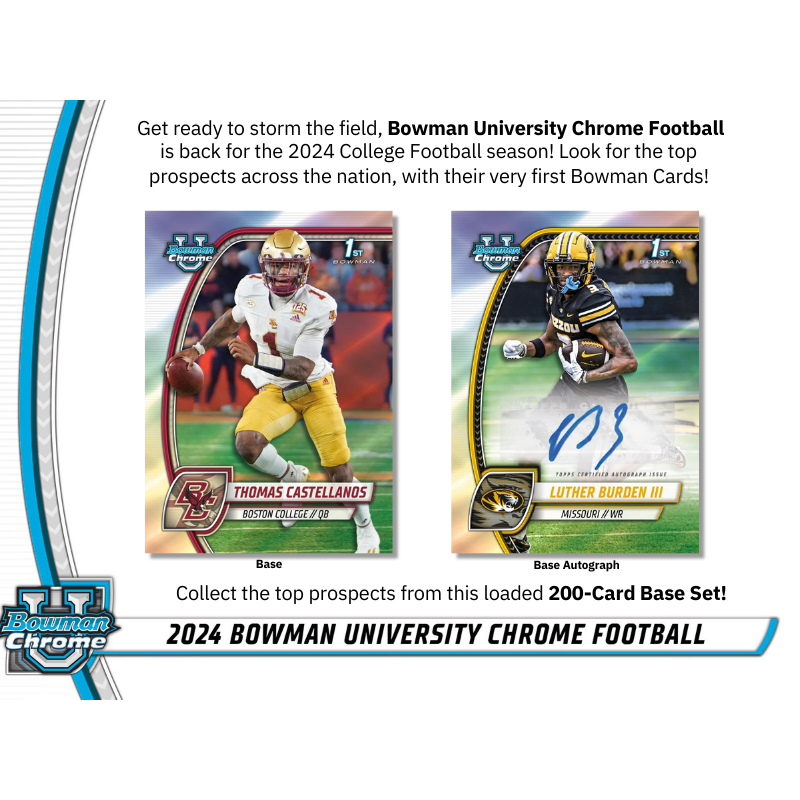 2024 Bowman University Chrome Football Jumbo Box