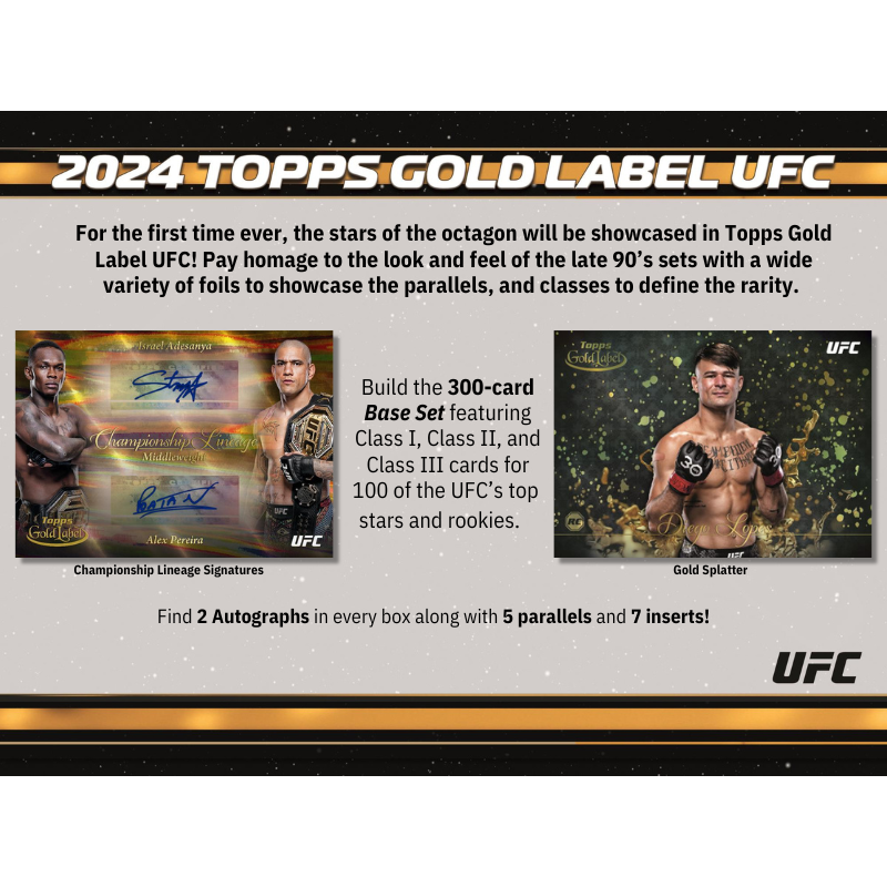 2024 Topps Gold Label UFC Hobby Box
