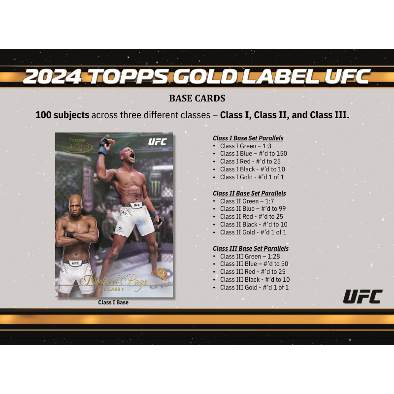 2024 Topps Gold Label UFC Hobby Box