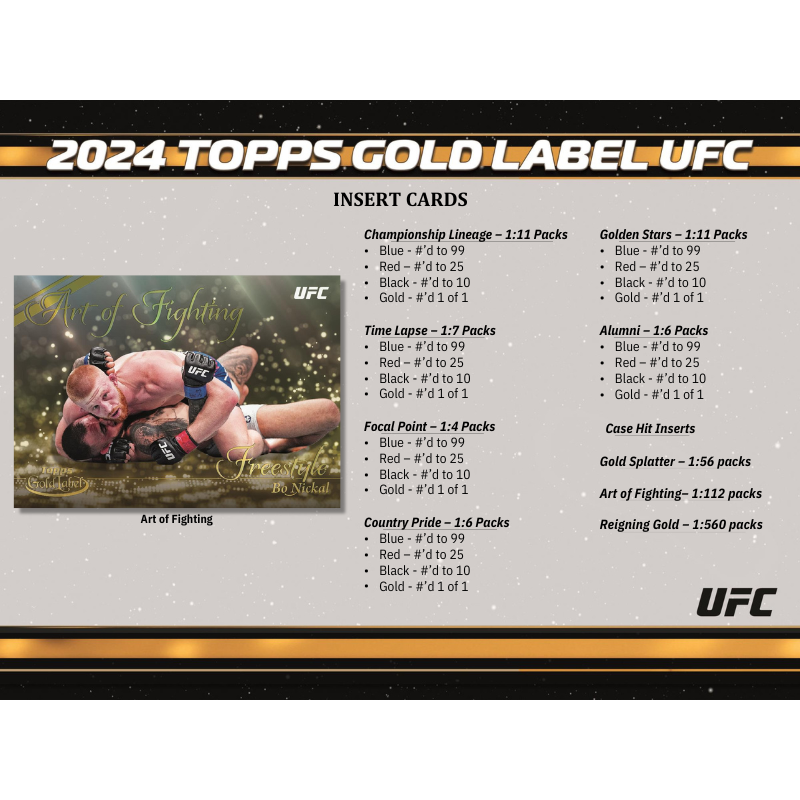 2024 Topps Gold Label UFC Hobby Box