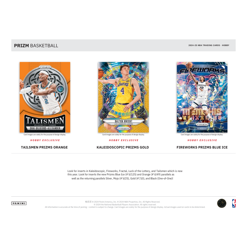 2024/25 Panini Prizm Basketball Hobby 12 Box Case