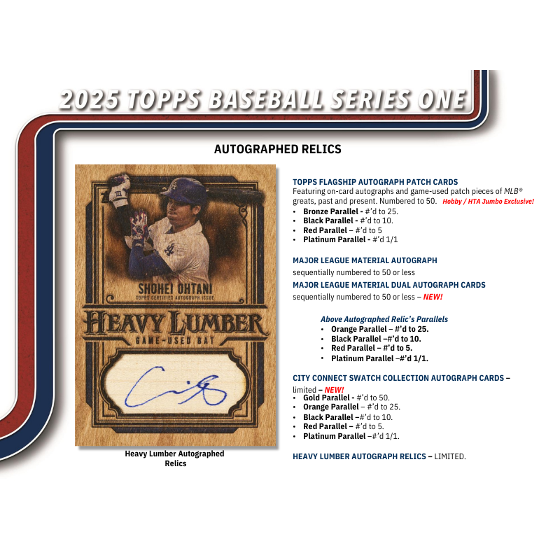 2025 Topps Series 1 Baseball Hobby Box