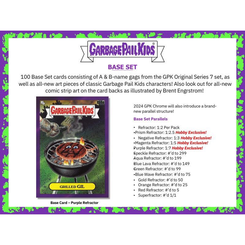 2024 Topps Garbage Pail Kids Chrome Hobby Box