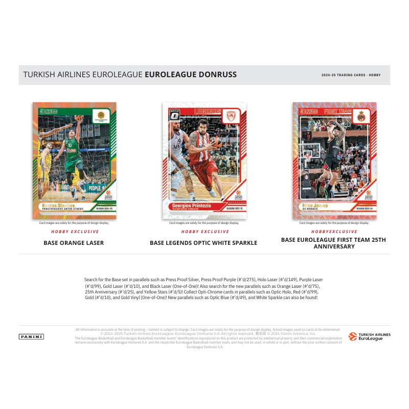 2024/25 Panini Donruss Euroleague Basketball Hobby Box