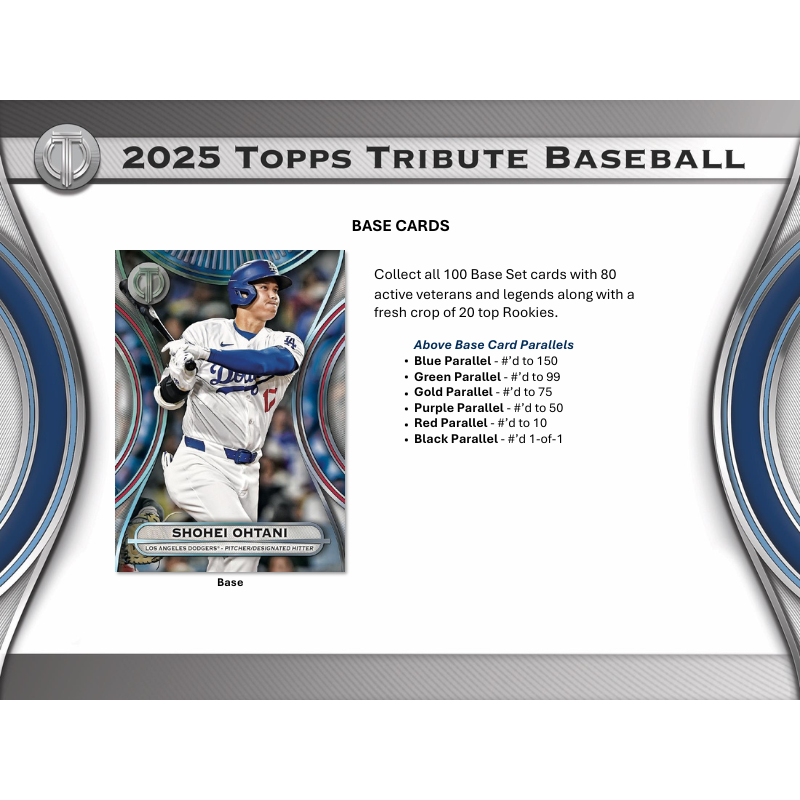 2025 Topps Tribute Baseball Hobby Box