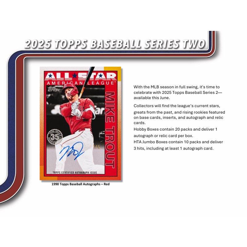 2025 Topps Series 2 Baseball Hobby Box