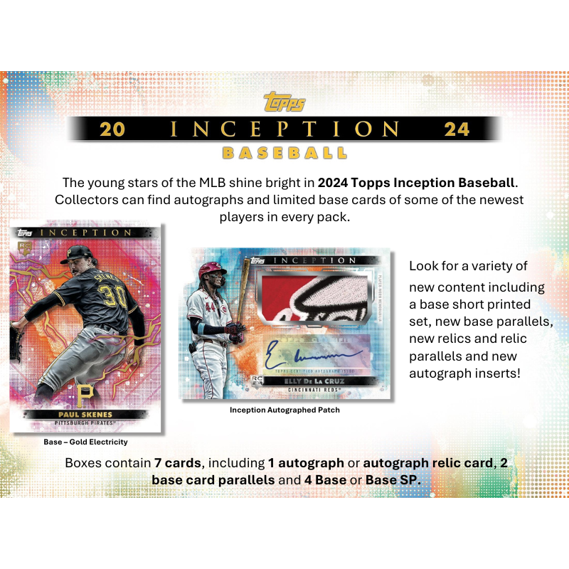 2024 Topps Inception Baseball Hobby Box