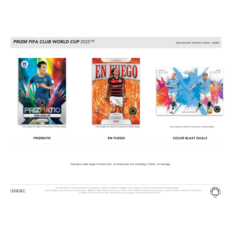 2025 Panini Prizm FIFA Club World Cup Soccer Hobby 12 Box Case