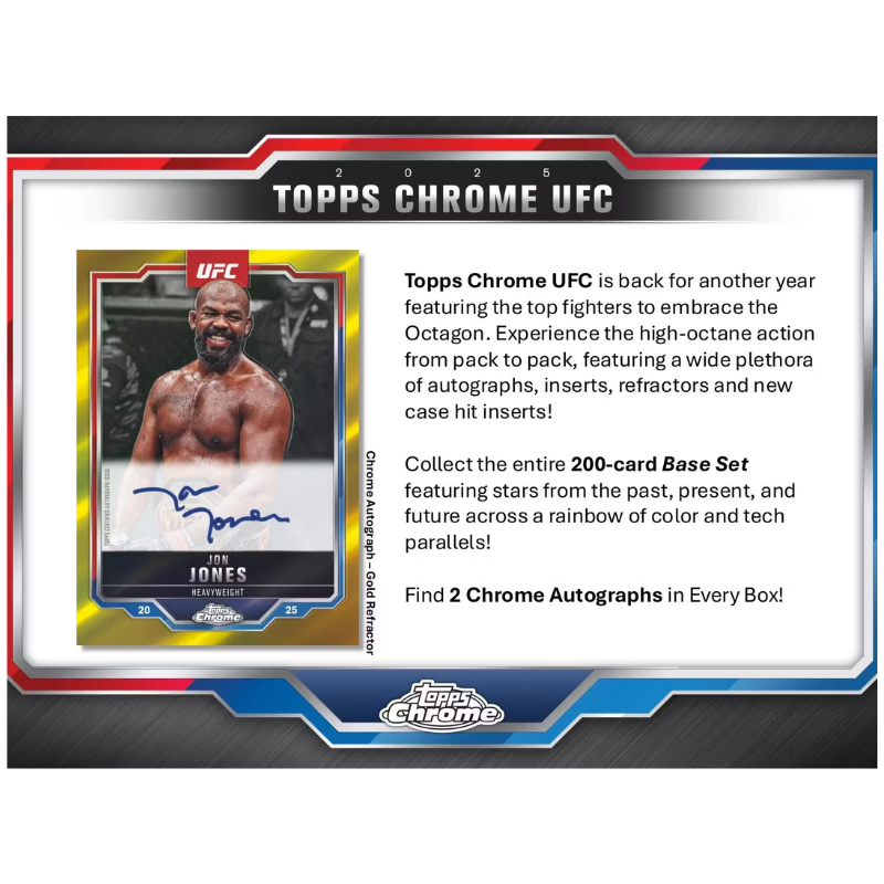 2025 Topps Chrome UFC Hobby Box