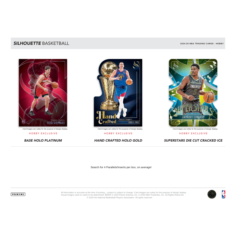 2024/25 Panini Silhouette Basketball Hobby 10 Box Case