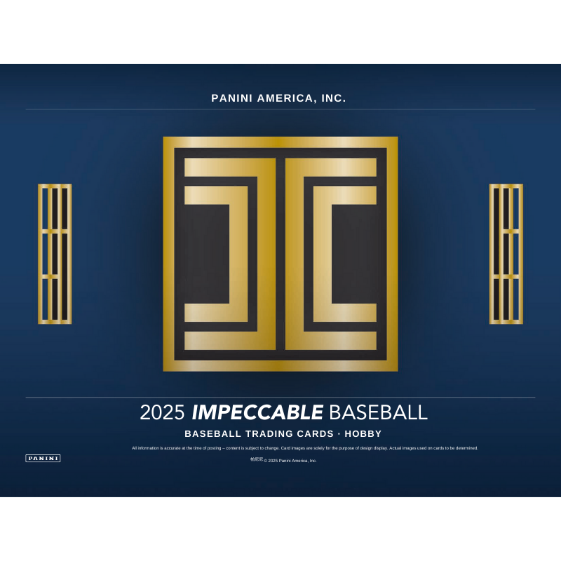 2025 Panini Impeccable Baseball Hobby 3 Box Case