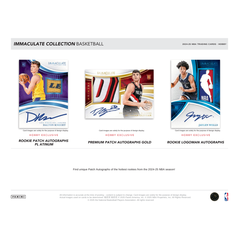 2024/25 Panini Immaculate Basketball Hobby 5 Box Case