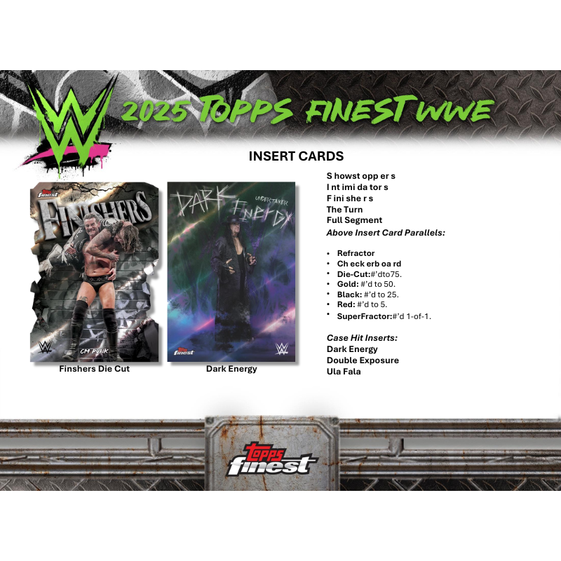2025 Topps Finest WWE Hobby Box