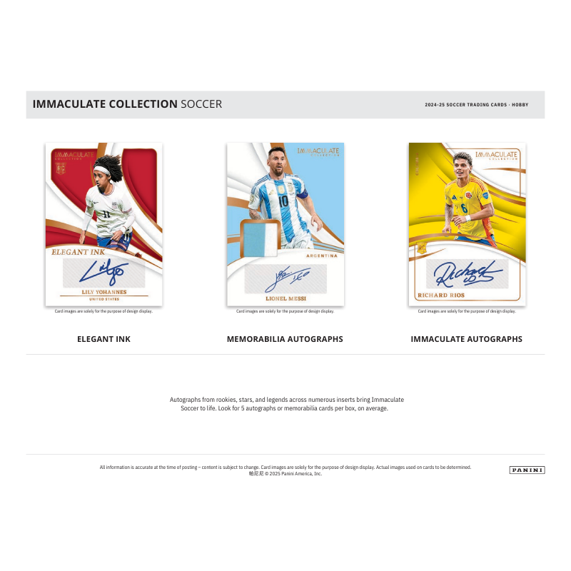 2024/25 Panini Immaculate Soccer Hobby 6 Box Case