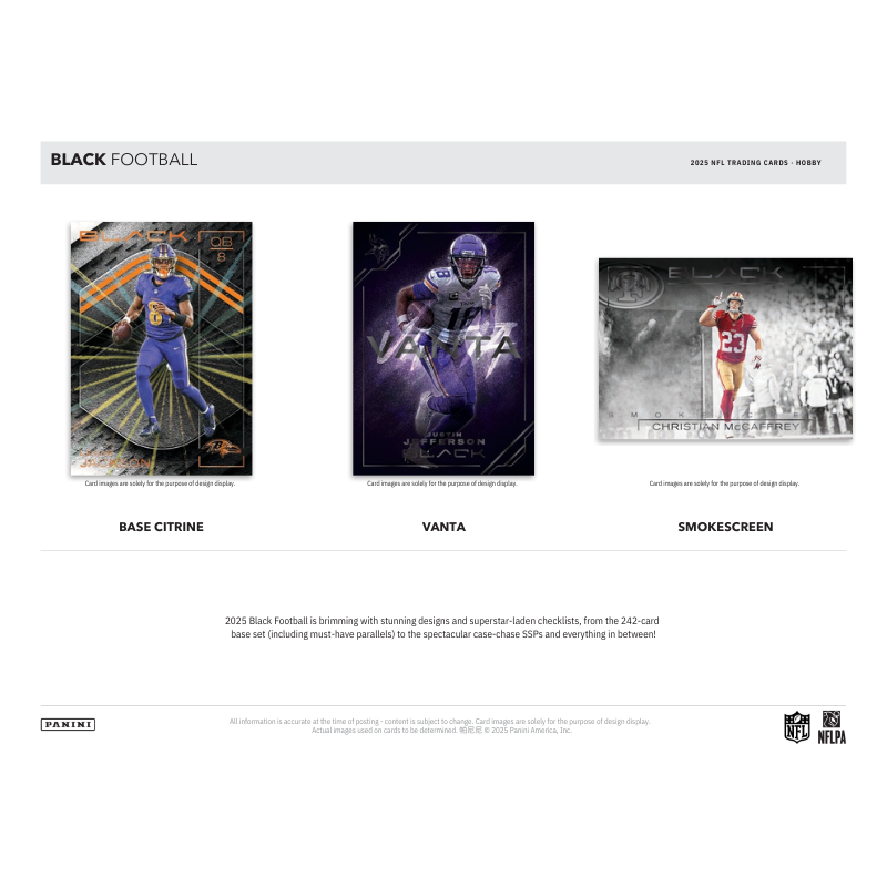 2025 Panini Black Football Hobby Box