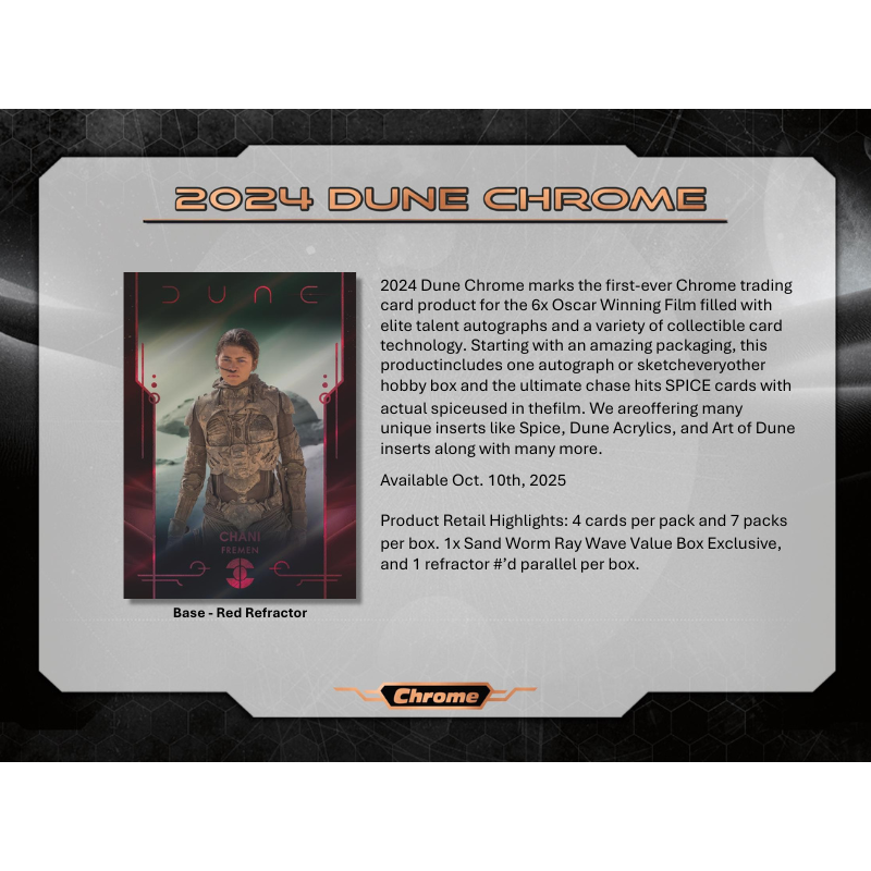 2024 Topps Dune Chrome Hobby Box