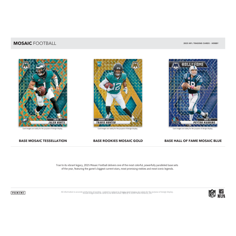 2025 Panini Mosaic Football Hobby 12 Box Case