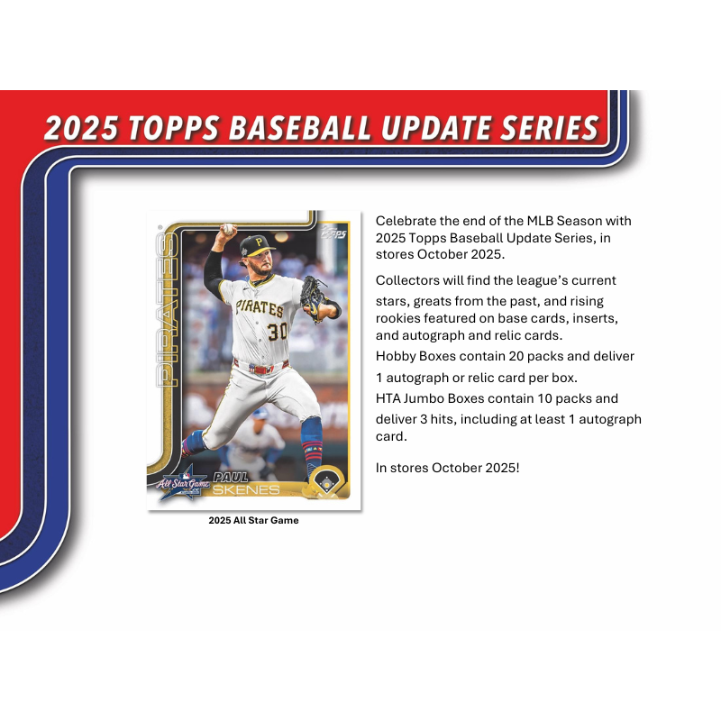 2025 Topps Update Series Baseball Hobby Box