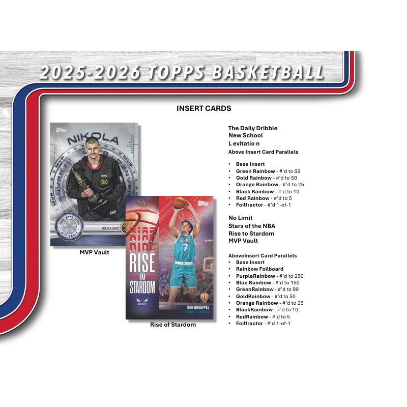 2025/26 Topps Basketball Hobby Box