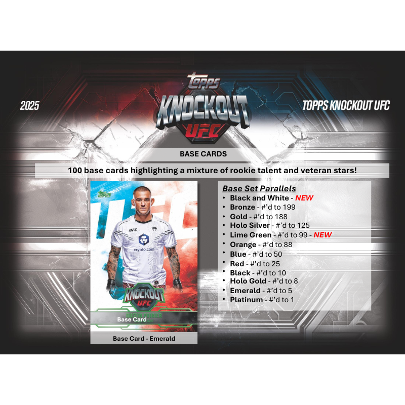 2025 Topps Knockout UFC Hobby Box