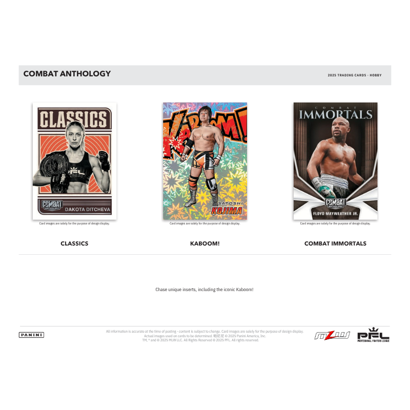 2025 Panini Combat Anthology Hobby Box
