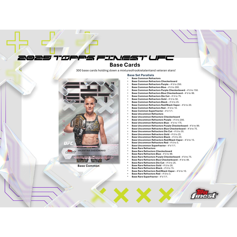 2025 Topps Finest UFC Hobby Box