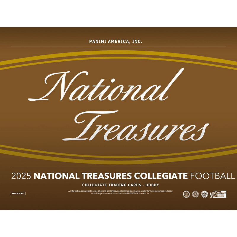 2025 Panini National Treasures Collegiate Football Hobby Box