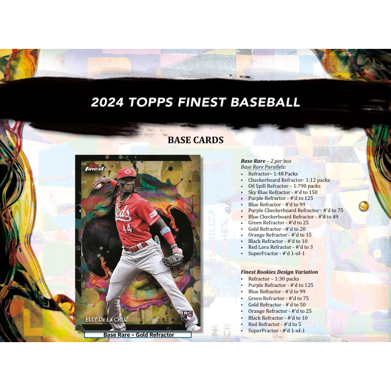 2024 Topps Finest Baseball Hobby 8 Box Case