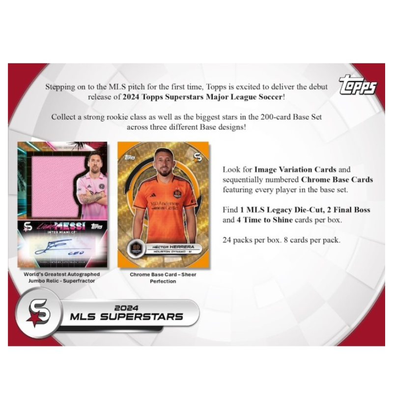 2024 Topps MLS Superstars Soccer Hobby Box