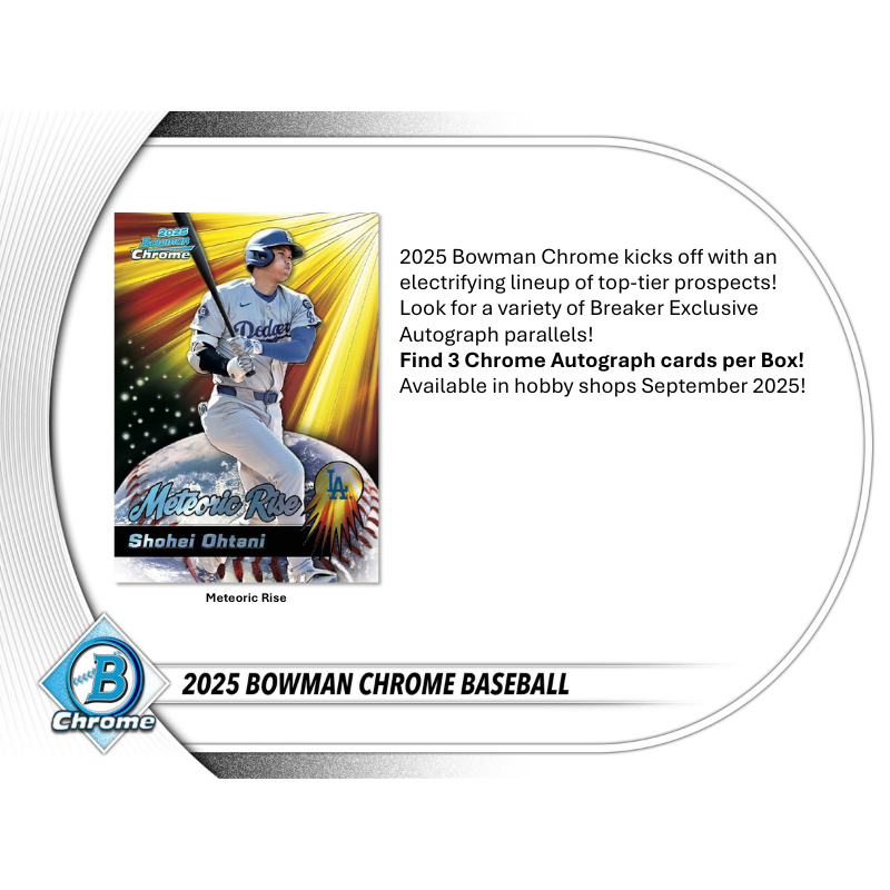 2025 Bowman Chrome Baseball Breaker's Delight Box